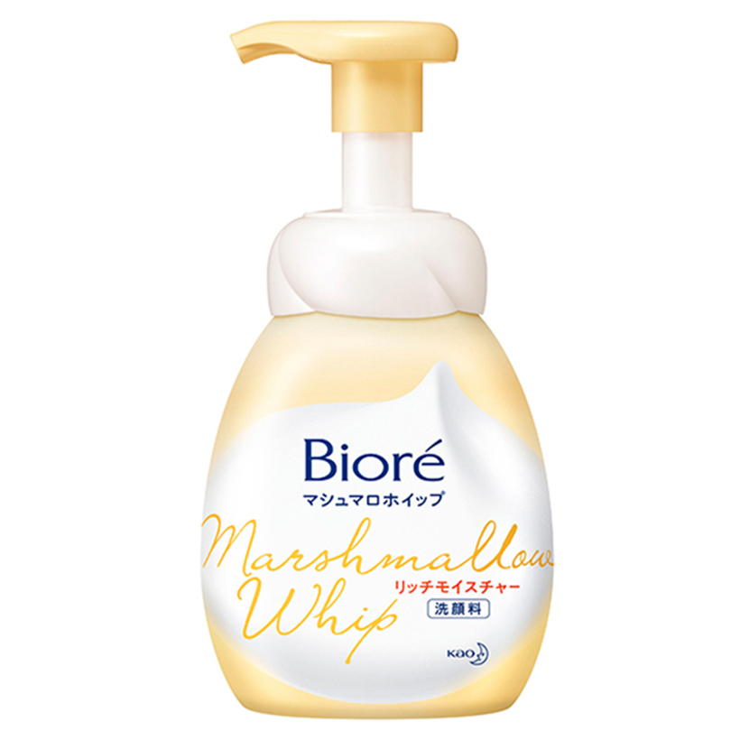 Bọt Rửa Mặt Siêu Dưỡng Ẩm - Biore Marshmallow Whip Rich Moisture 150ml