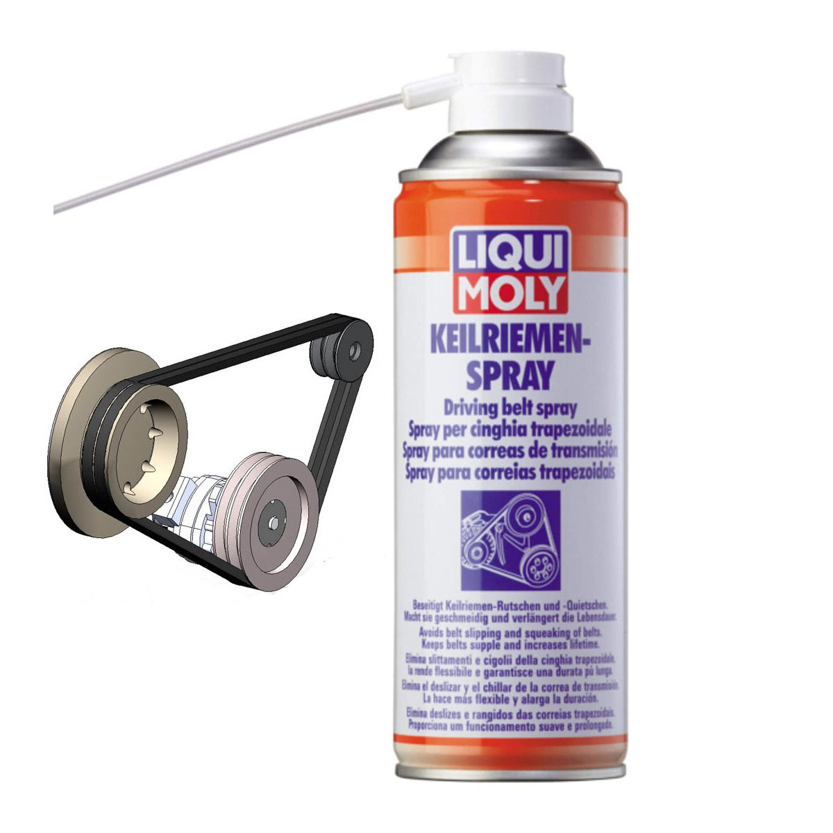 Bảo dưỡng dây cuaroa V-Belt Spray Liqui Moly 4085 (400ml)