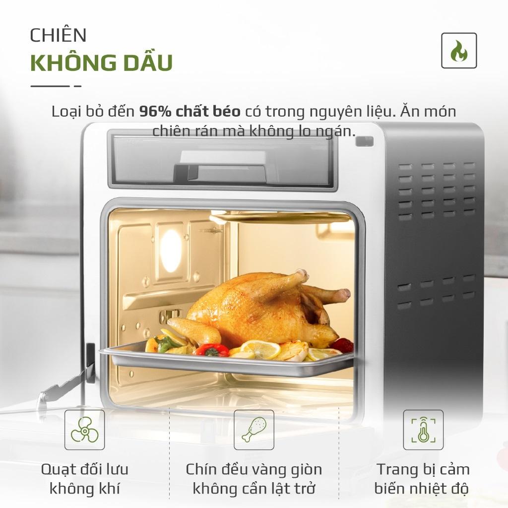 Nồi Chiên Hơi Nước OLIVO SF16 PRO - 56 Chức Năng, Dung Tích 16L, Công Suất 2800W, Hàng Chính Hãng