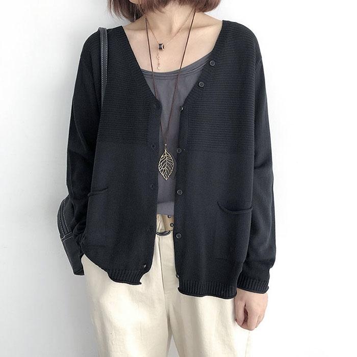 Áo cardigan len nữ form rộng phong cách Nhật Bản, thời trang thu đông 2021