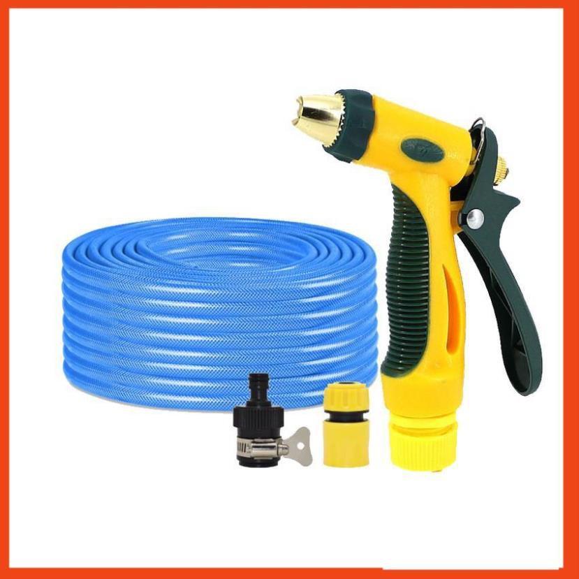 Bộ dây vòi xịt nước rửa xe,tưới cây tăng áp 3 lần 7-10m 206317