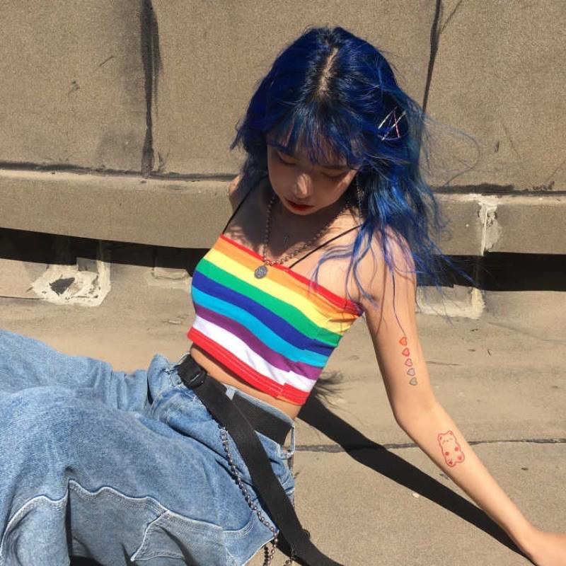 Croptop cầu vồng