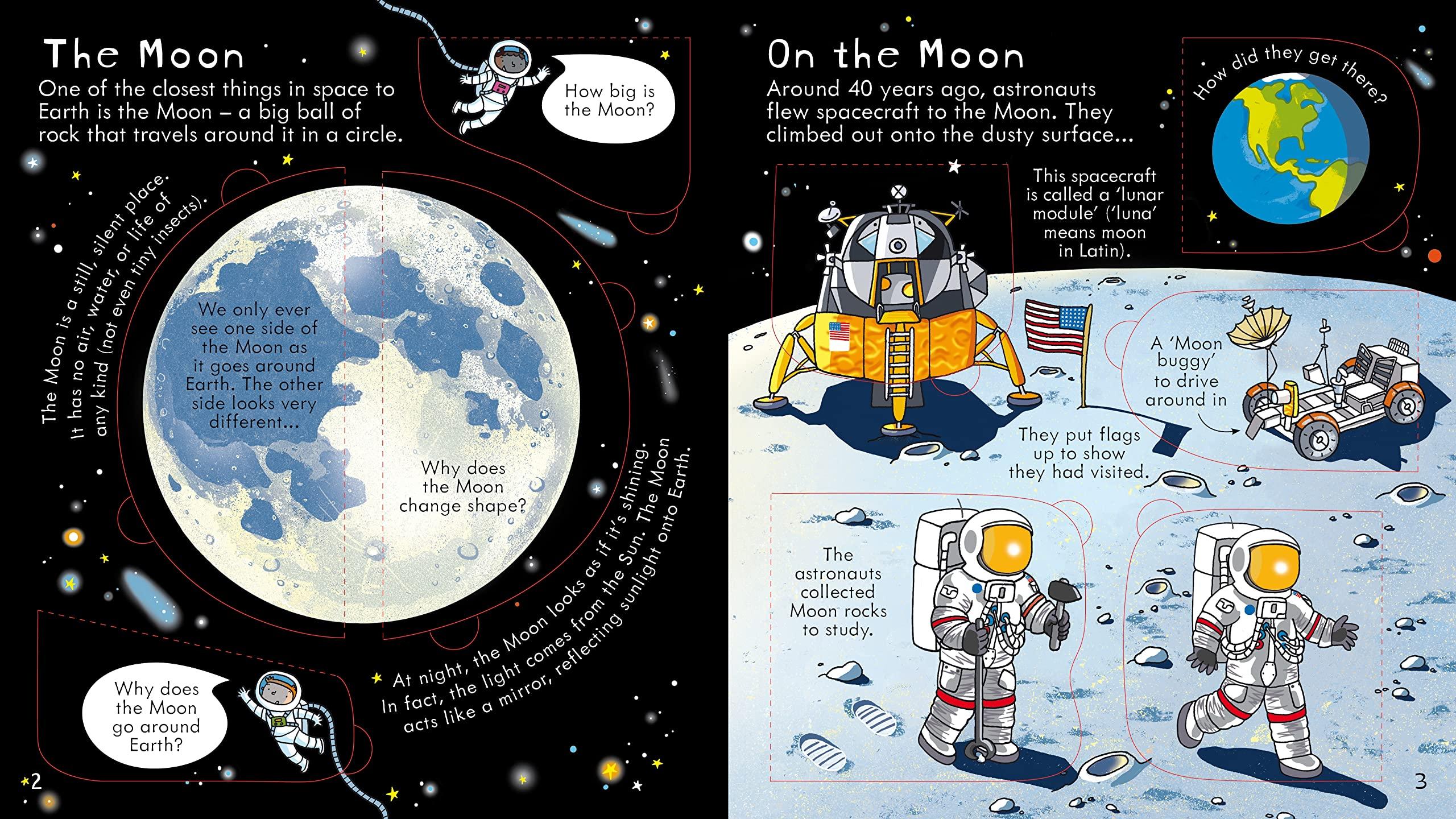 Sách tương tác tiếng Anh - Usborne Look inside Space