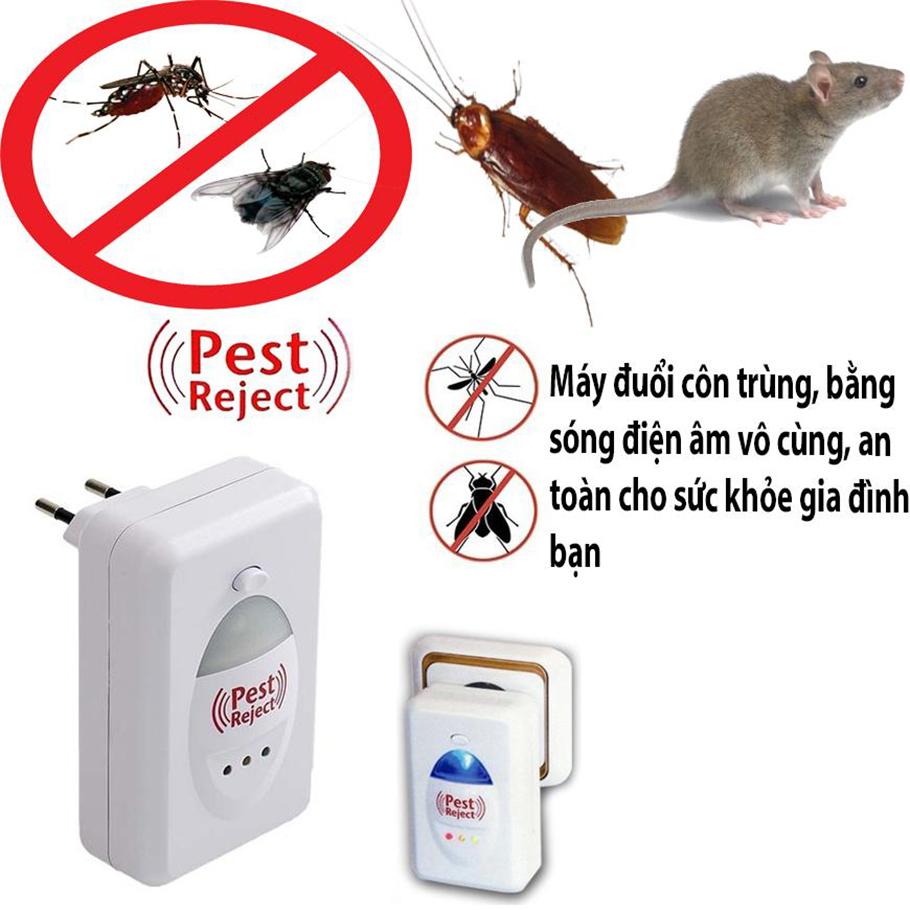 Máy Đuổi Chuột Đuổi Côn Trùng Bằng Sóng Siêu Âm Pest Reject - Miễn Phí Vận Chuyển