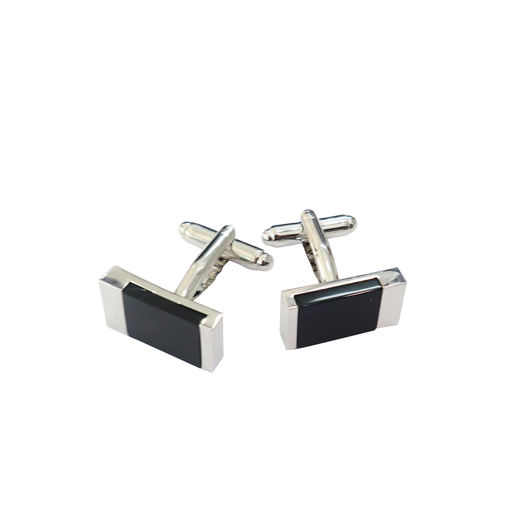 Khuy măng set, cufflinks măng set-Khuy măng set cài áo cho nam  màu trắng MSTR014