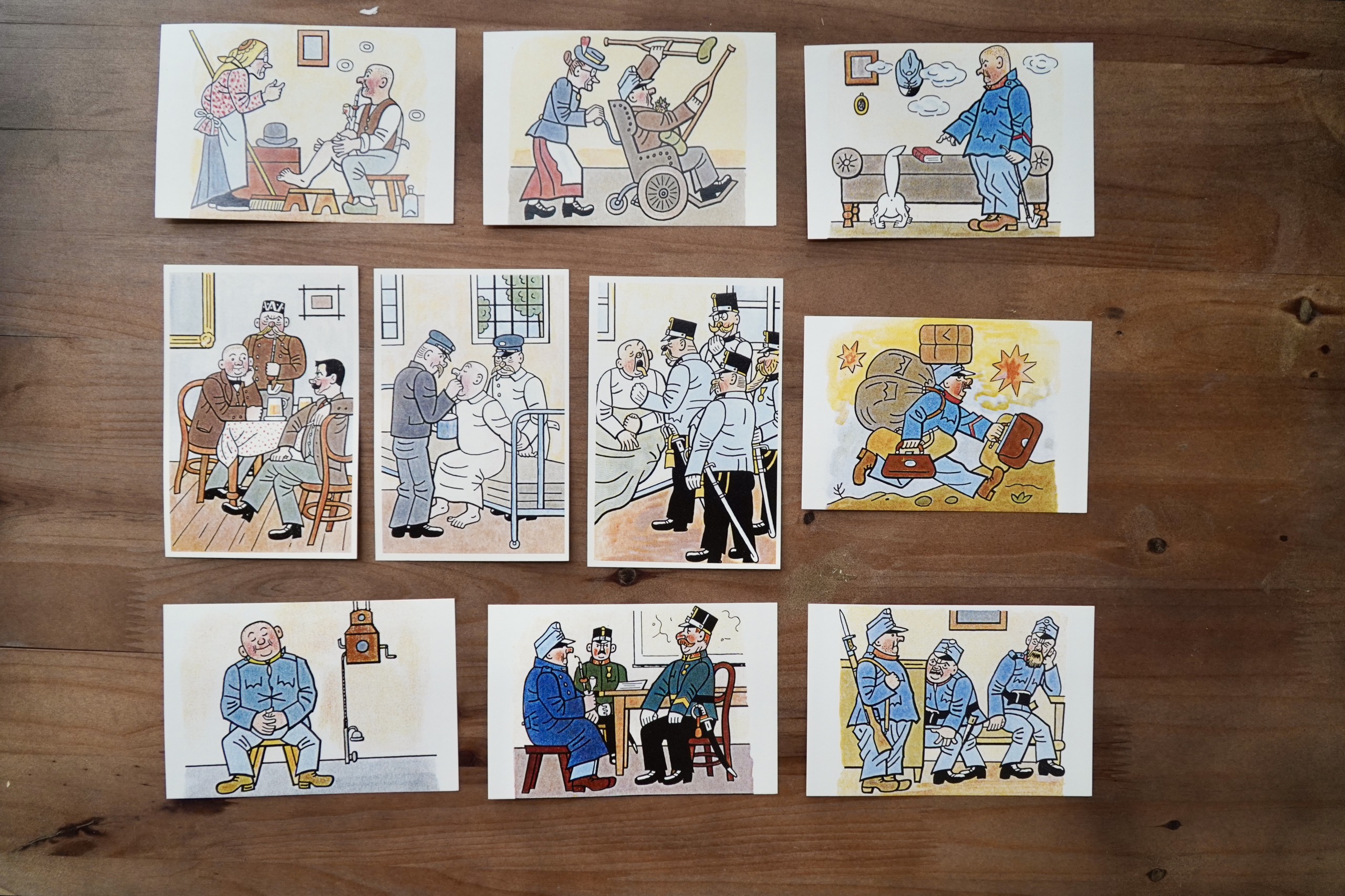 Trọn bộ Vận Mệnh Người Lính Tốt Švejk Trong Đại Chiến Thế Giới - Kèm Postcard