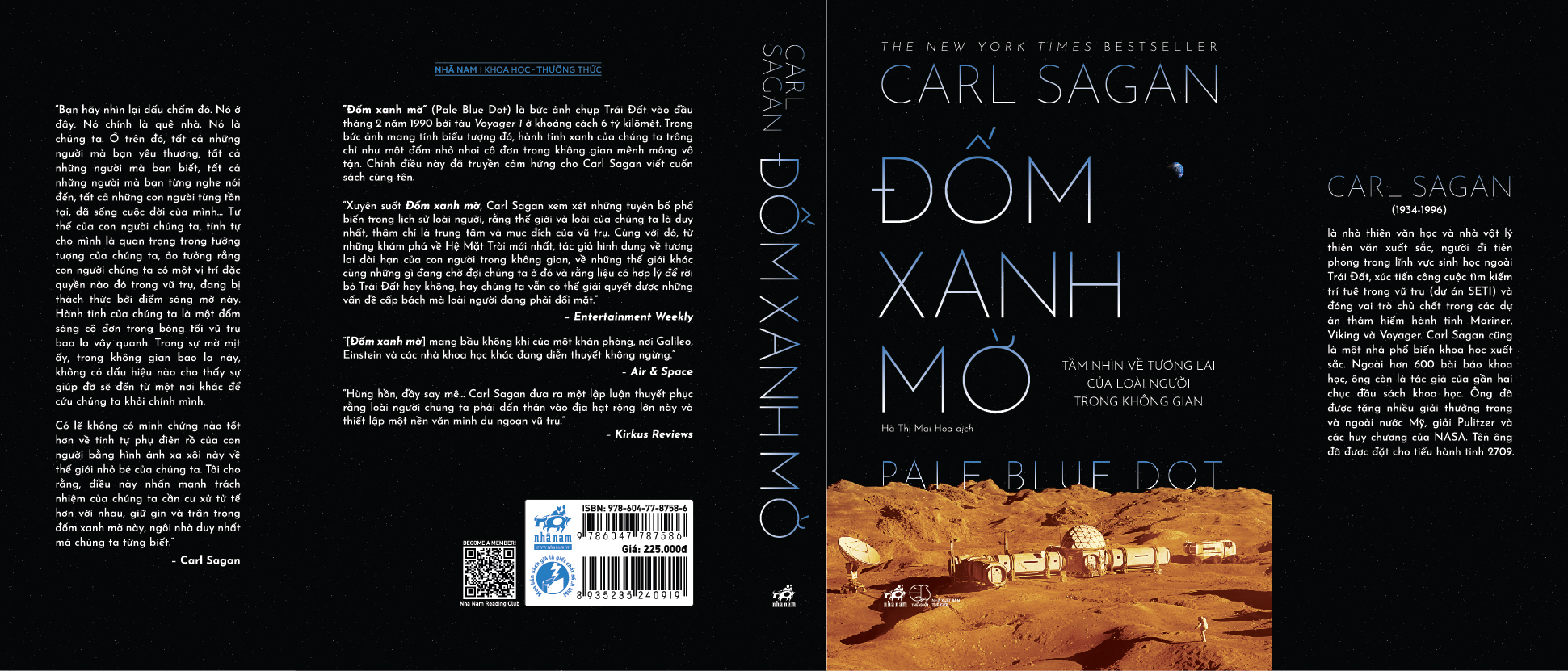 Sách - Đốm xanh mờ - Pale Blue Dot - Carl Sagan - Nhã Nam Official