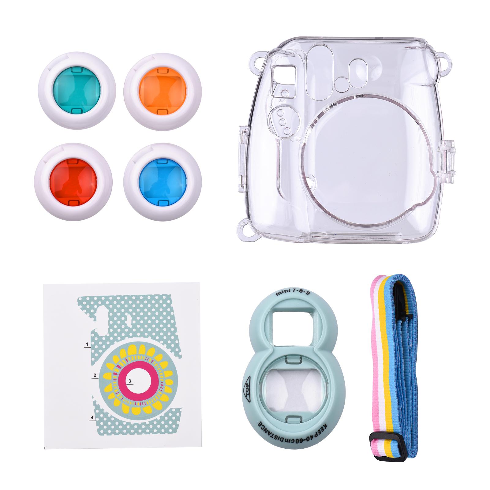 18-in-1 Instant Camera Accessories Kit Replacement for Fujifilm Instax Mini 8/9 Instant Film Camera with Case/ Album/
