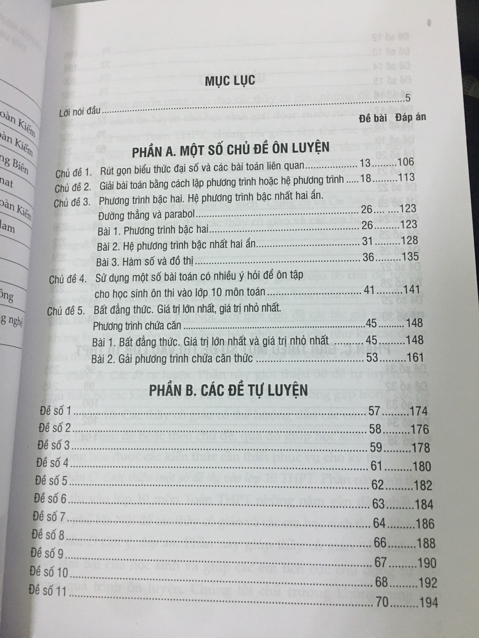 Ôn luyện thi vào lớp 10 môn Toán ( tái bản )