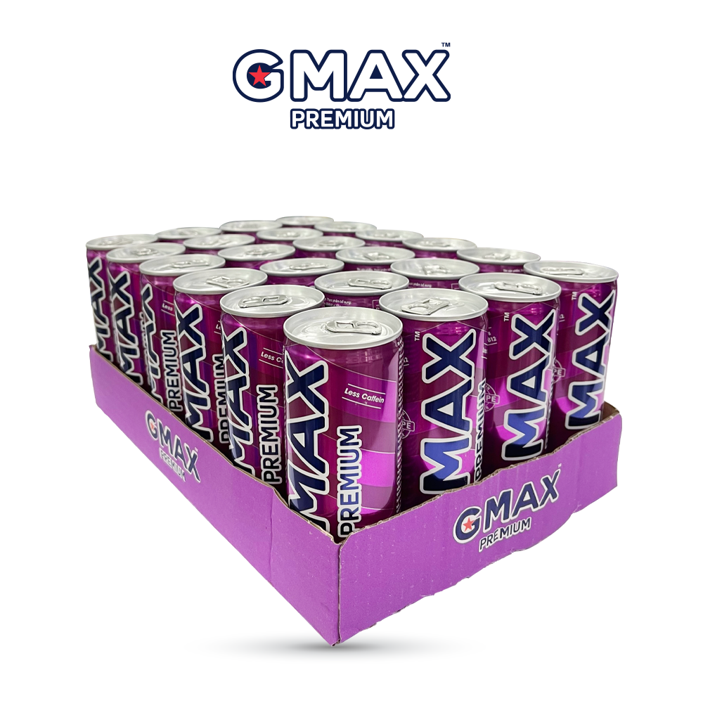 Thùng 24 Lon Nước Tăng Lực Gmax Premium vị Nho