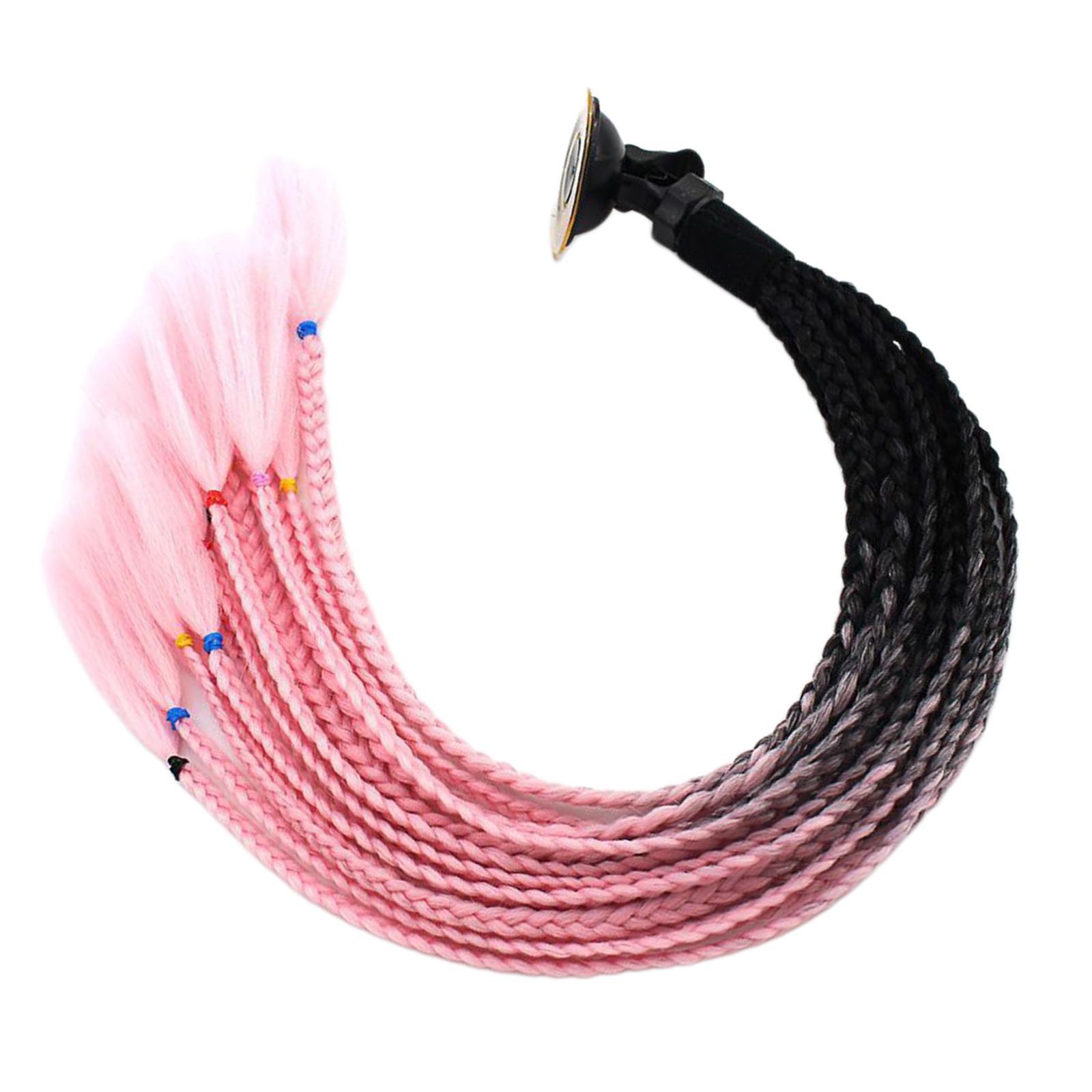 2 Pieces 55cm    Gradient Ponytail for Motorcycle