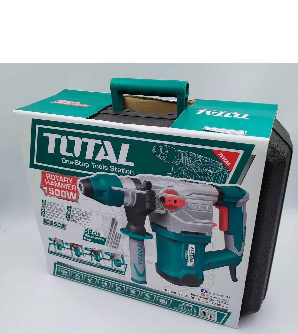 MÁY KHOAN ĐỤC BÊ TÔNG 1500W TOTAL TH115326 - HÀNG CHÍNH HÃNG
