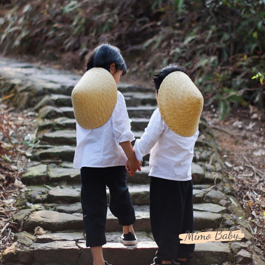 Nón cói đi biển phong cách hàn quốc cực xinh cho bé MH108 Mimo Baby