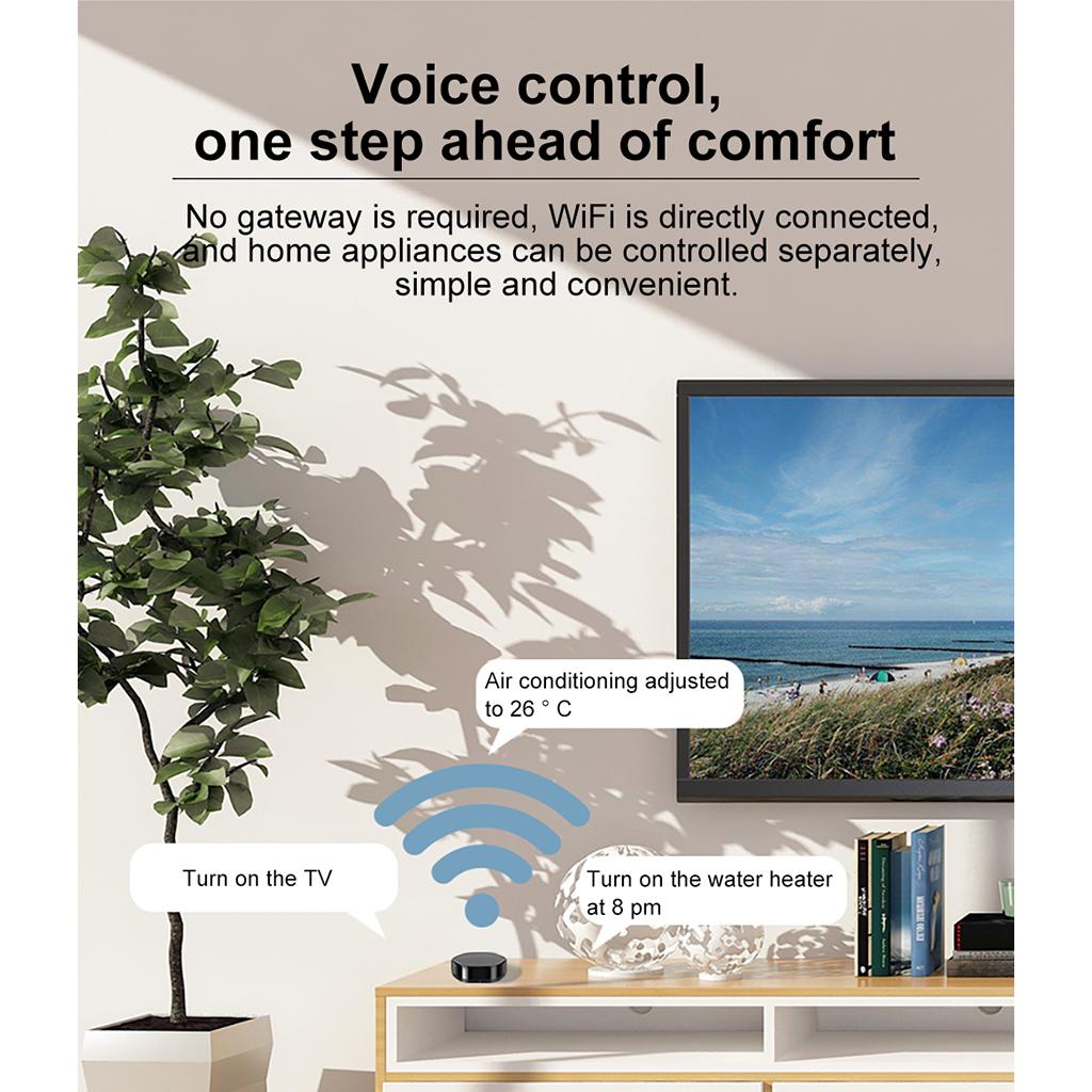 Wifi Smart IR Remote Voice Control AC, TV, Fan, STB Remote Control by App RF Infrared Home Smart Remote Controller