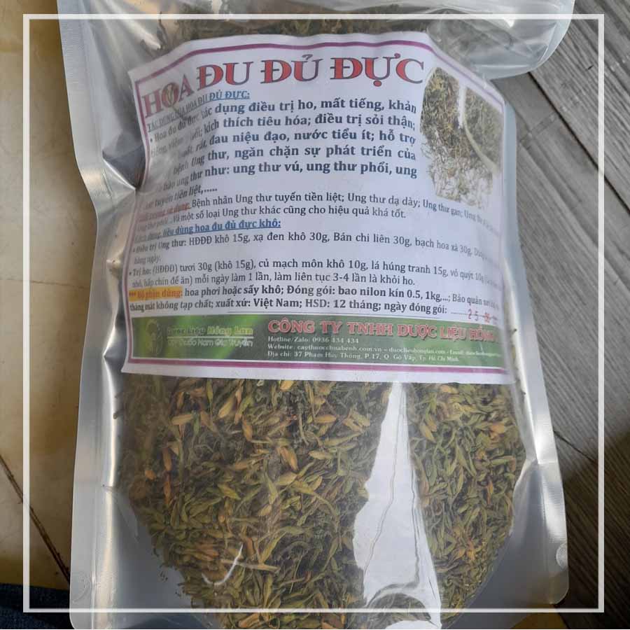 Hoa Đu Đủ Đực sấy khô đóng gói 1kg