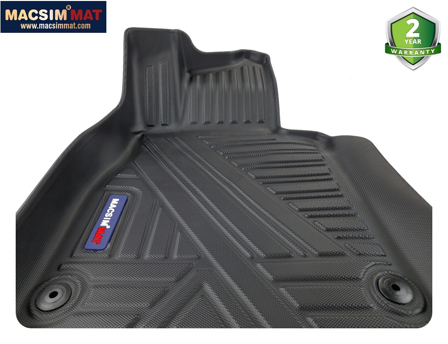 Thảm lót sàn xe ô tô Mercedes S Class 2014 - đến nay Nhãn hiệu Macsim chất liệu nhựa TPV màu đen.