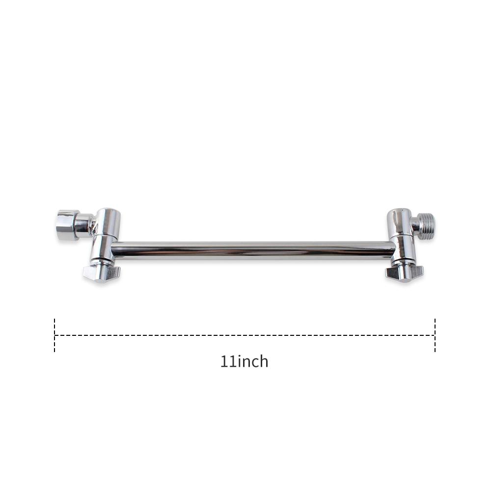 Ống nối dài của vòi sen tắm bằng đồng thau khớp khóa 11 inches có thể điều chỉnh độ cao