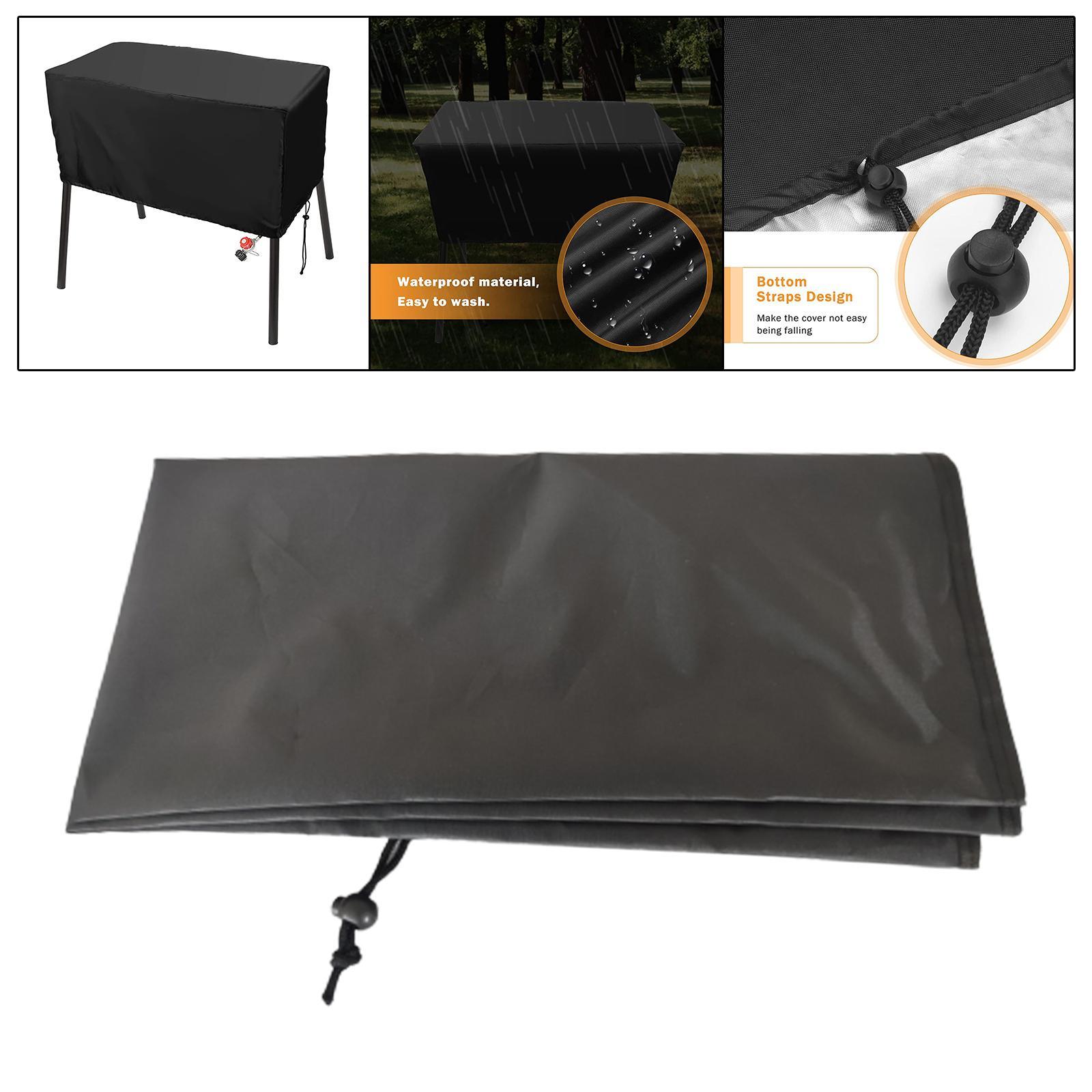 Burner Patio Cover for Double Burner Cooker BBQ Oxford Cloth Barbeque Cover