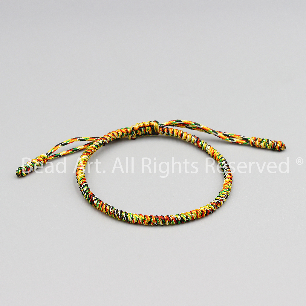 Vòng Tay Thắt Dây Ngũ Sắc Phong Cách Tibet Handmade, Vòng Tay Phong Thuỷ - Bead Art