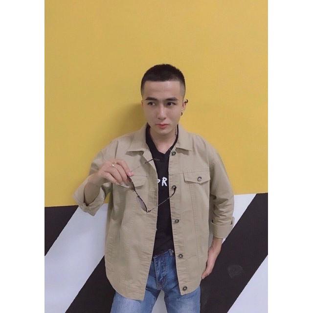Áo khoác jacket kaki unisex