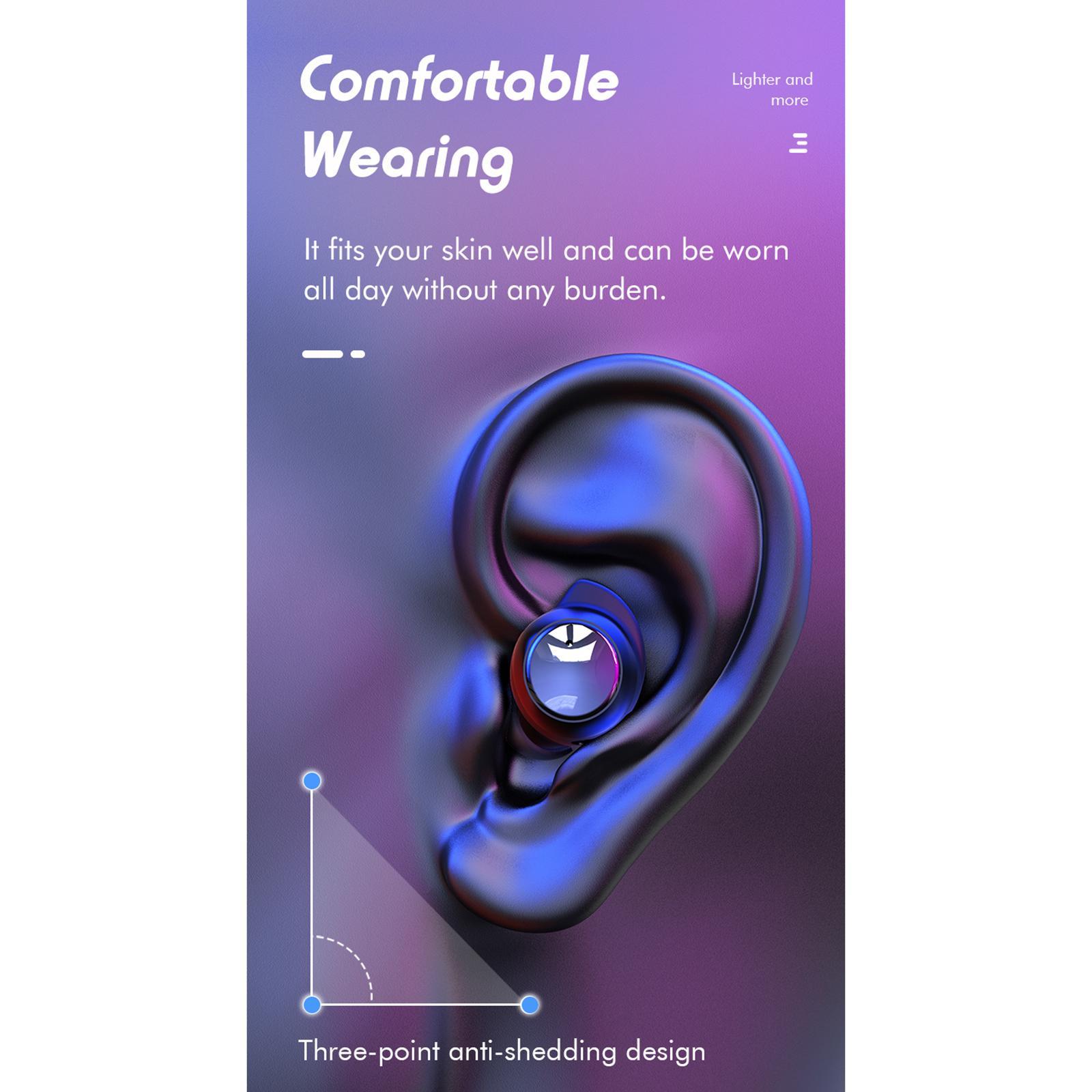 K1 Bluetooth 5.0 True Wireless Earbuds in Ear Built in Mic Headset Game Headphones Noise Canceling Compatible with iOS and Android