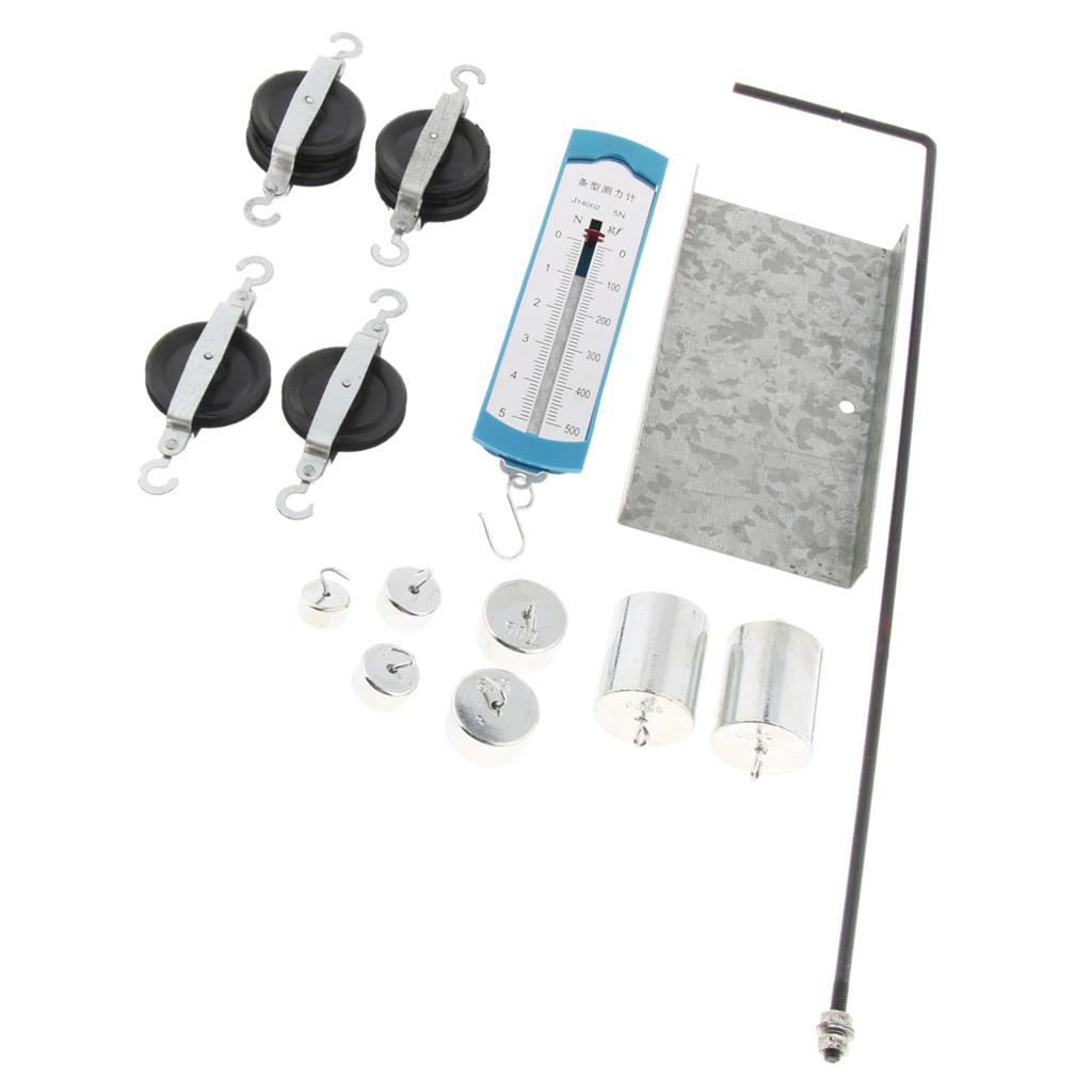 Simple Machine Pulley Unit Block & Tackle Kit Physics Teaching Training Aid, Pull the dynamometer to simulate certain forces as your strength