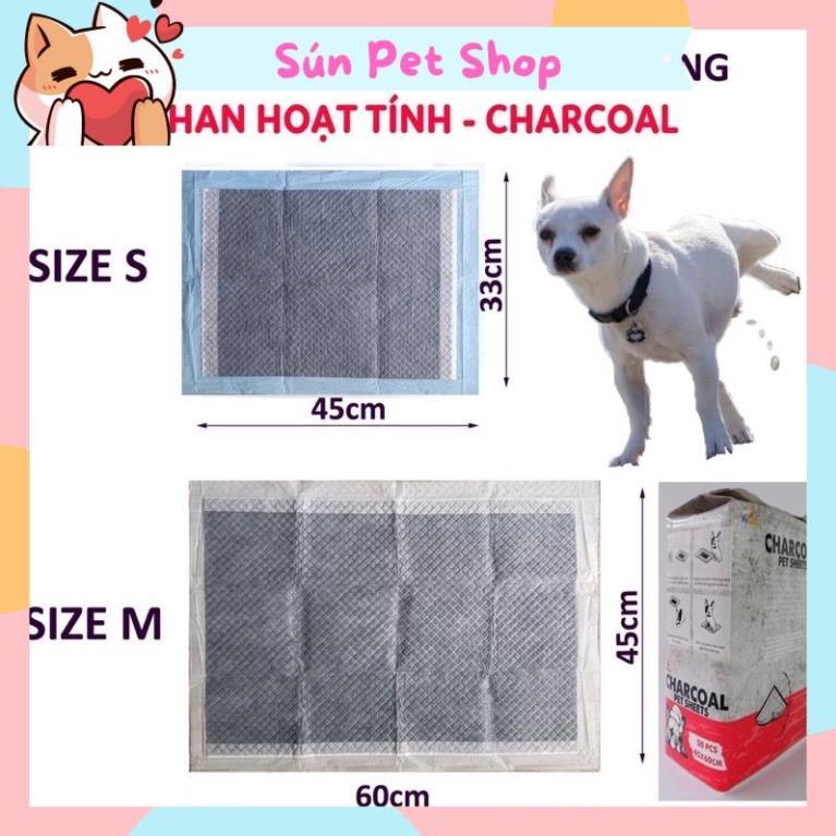 Tã lót chuồng cho chó mèo Charcoal than hoạt tính