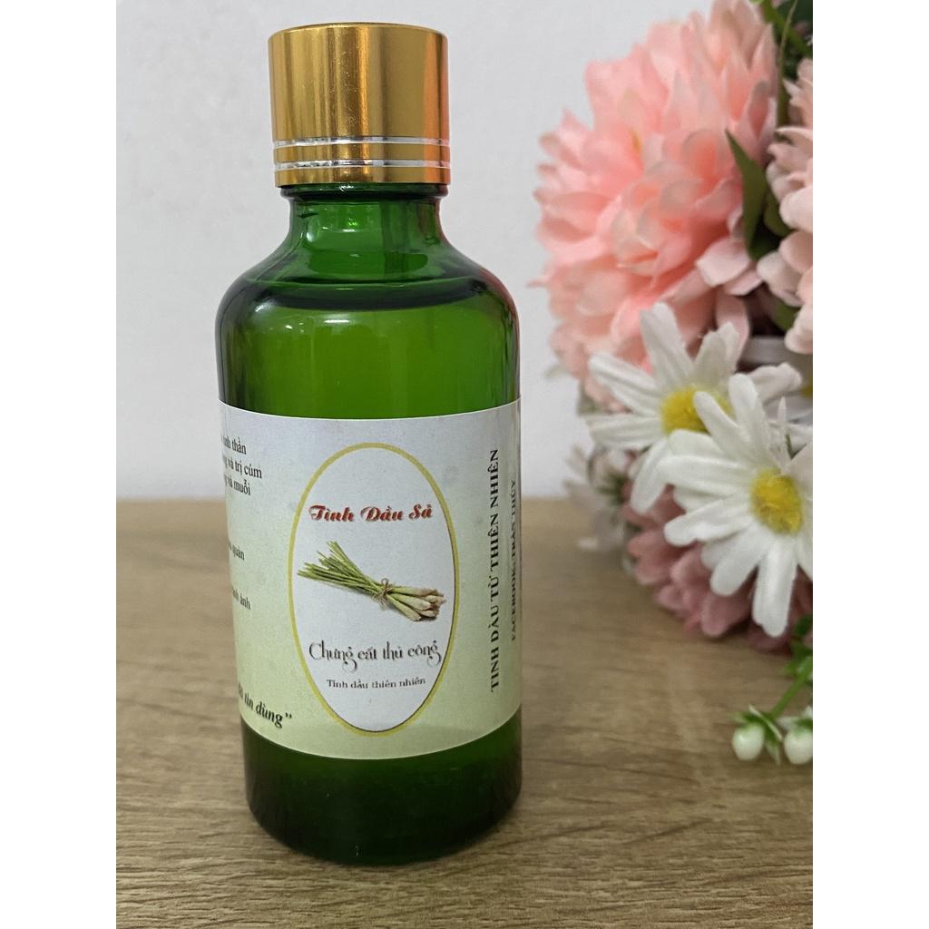 Tinh dầu sả, quế, bạc hà, tràm chưng cất thủ công dung tích 50ml (cam kết 100% tự nhiên