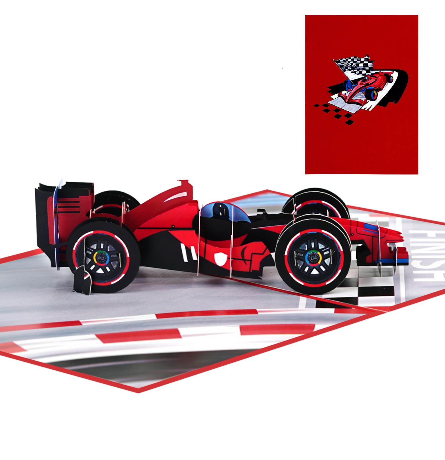 H39 - ️ Thiệp 3D Xe Đua F1 – Formula Racing Car Pop Up Card Viethands Giftshop