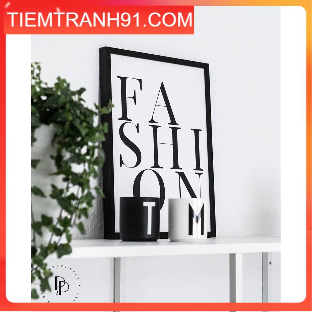 Tranh treo tường | Tranh fashionista - Typography Print, Fashionista Poster, Minimal Art