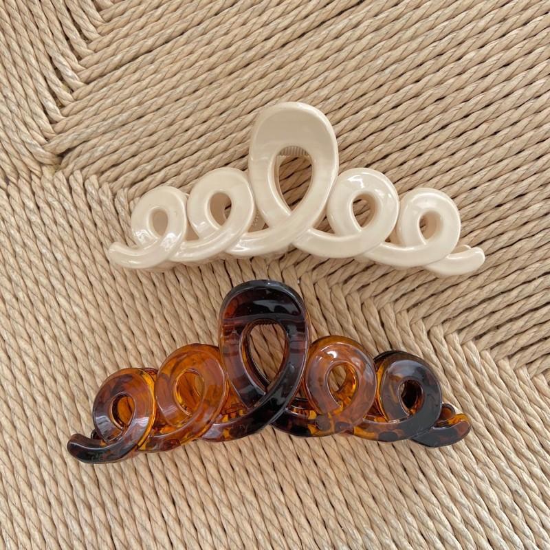 Kẹp tóc càng cua phong cách Hàn Quốc - Cặp tóc nữ mẫu xoắn lò xo trendy