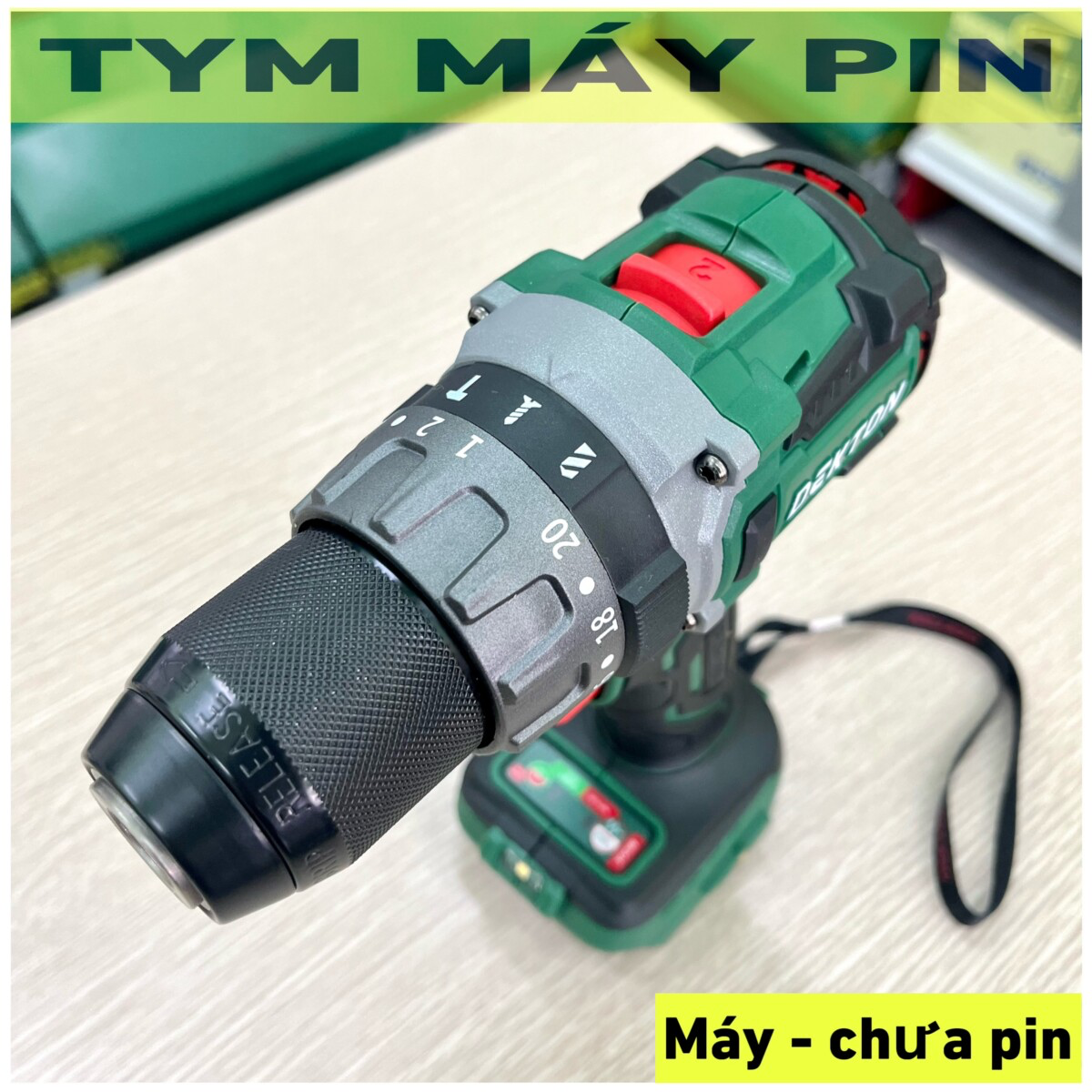 Thân máy khoan 3 chức năng 85N.m Dekton M21-KB1385PRO brushless chân maki
