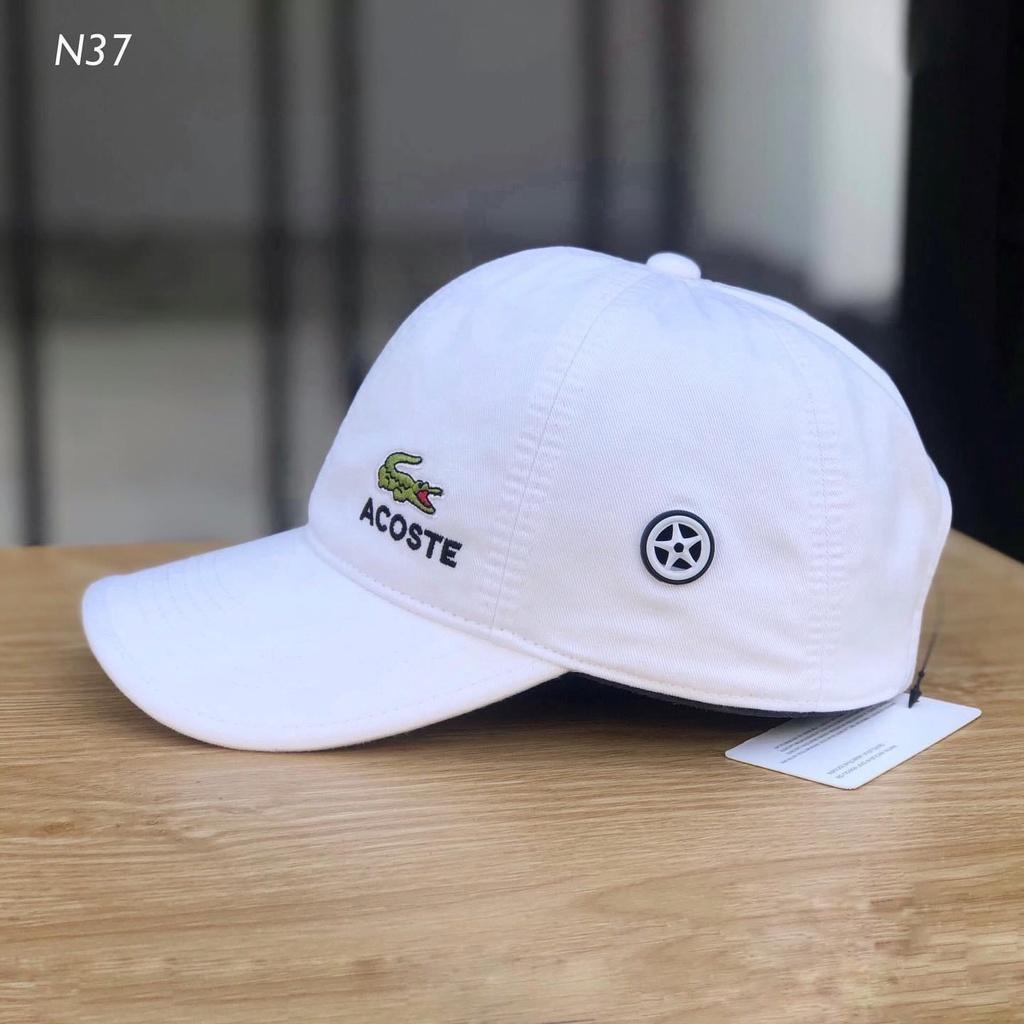 Mũ lưỡi trai Nón kết Nam Nữ Unisex Thêu Logo Cá Sấu Vải Kaki Cotton Thiết Kế Thời Trang Freesize Monoshop