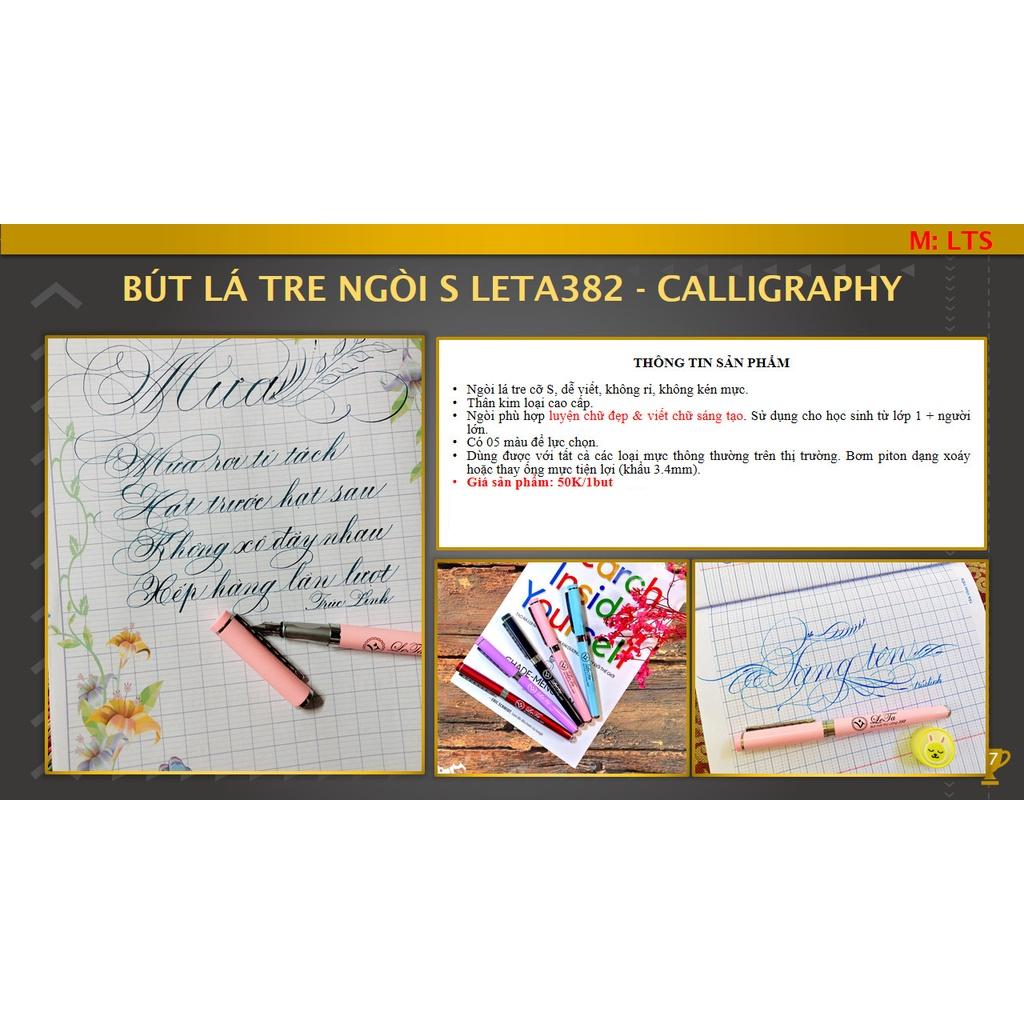 Bút Leta 382 Calligraphy - Bút lá tre ngòi S viết siêu đẹp