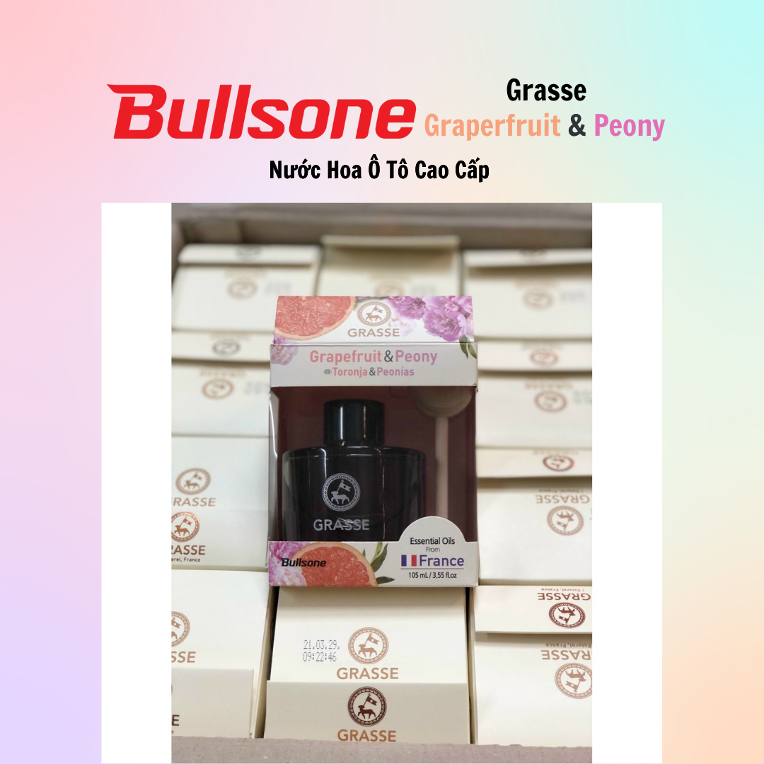 Nước Hoa Ô Tô Cao Cấp Bullsone Grasse Grapefruit & Peony /Grasse Blackberry & Cherry  - Nhiều Hương Lựa Chọn - Hàng chính hãng