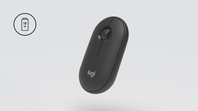 Chuột không dây Logitech Pebble M350 15 LÀM VIỆC NHIỀU HƠN GIỮA CÁC LẦN SẠC PIN