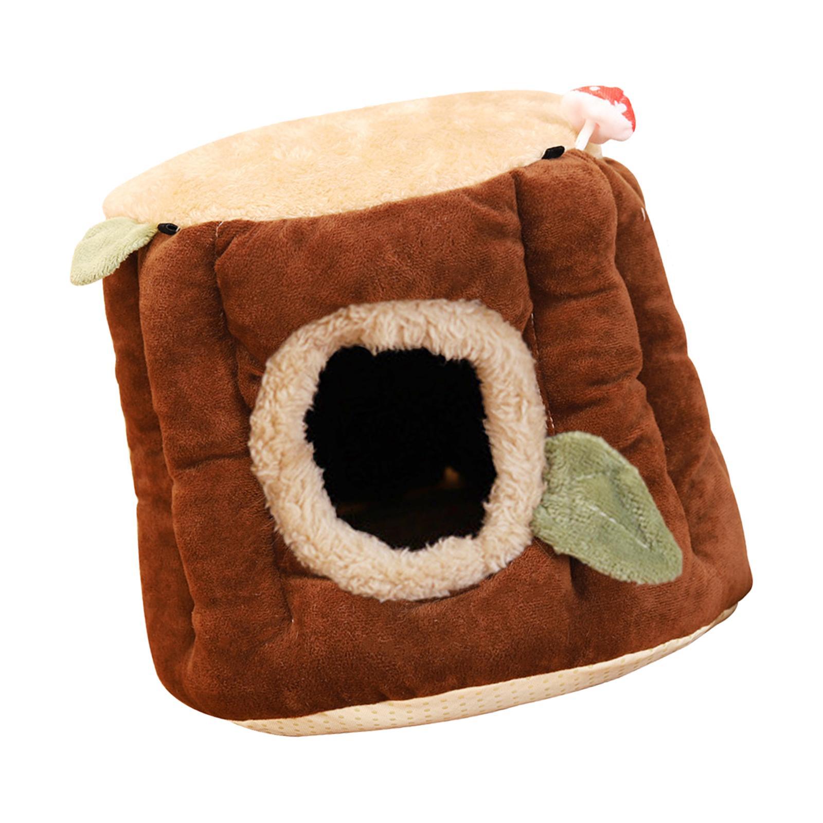 Rat Hamster House Bed Winter Warm Fleece Small Pet Squirrel Chinchilla Rabbit Guinea Bed House Cage Nest Accessories