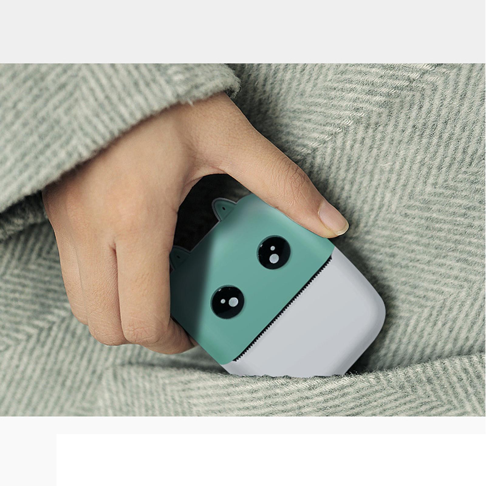 Mini Pocket Thermal Printer USB Cable Bluetooth for Mobile Phone Label