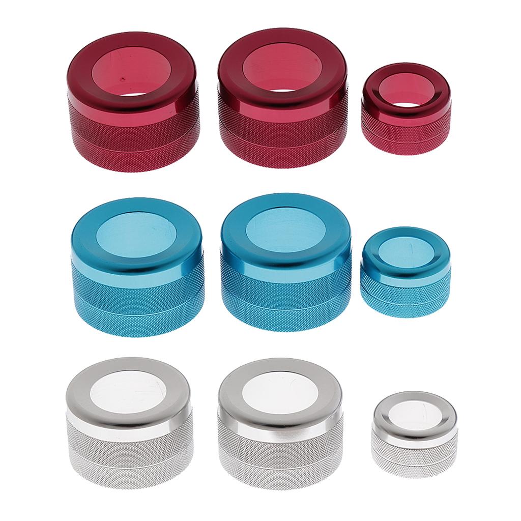 3 Pieces Aluminum A/C Climate Control Ring Knob Covers For BMW 1 2 3 Series