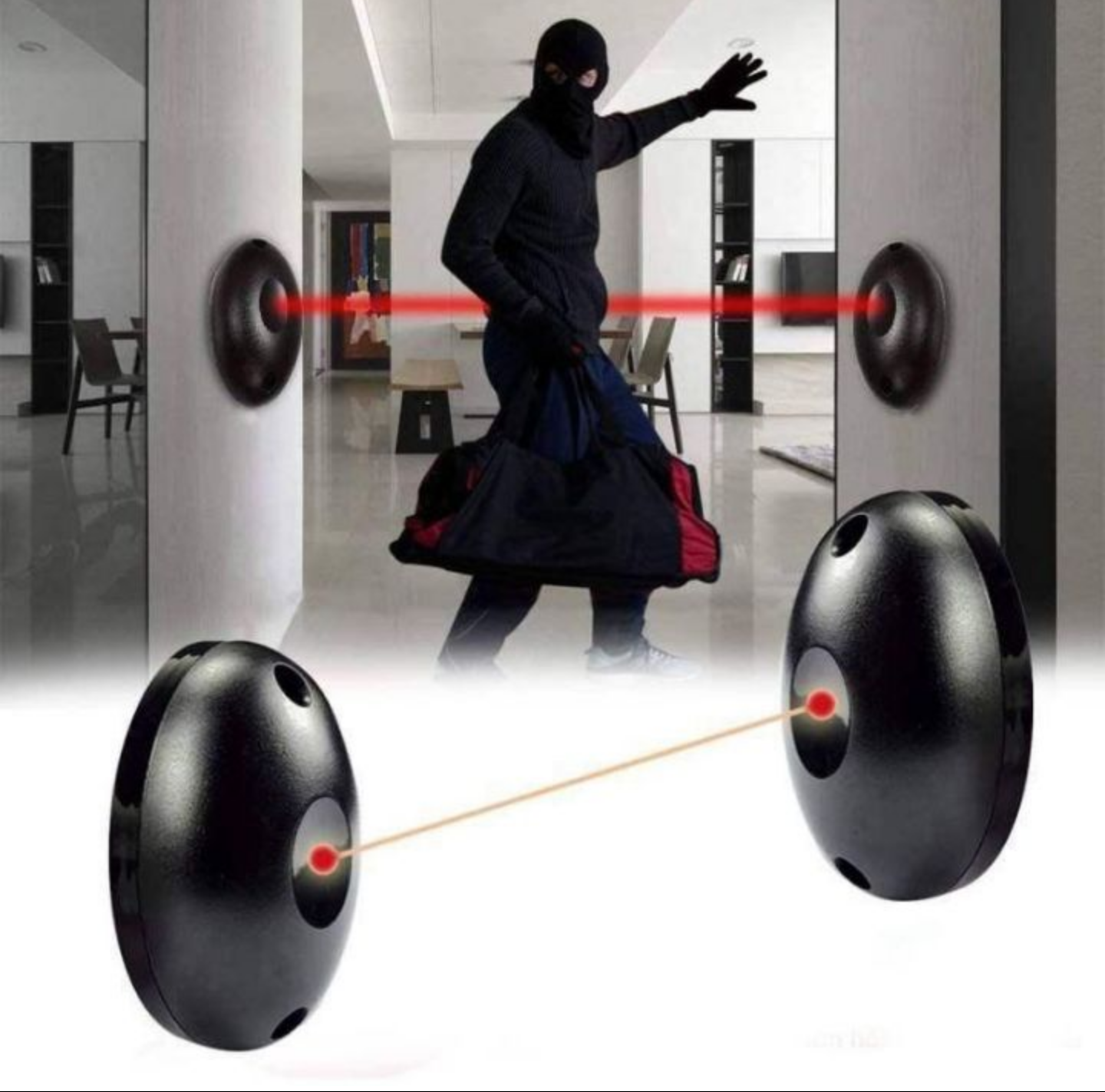 1 BỘ CHỐNG TRỘM CẢM BIẾN HỒNG NGOẠI AN TOÀN LOẠI TỐT HÀNG CAO CẤP