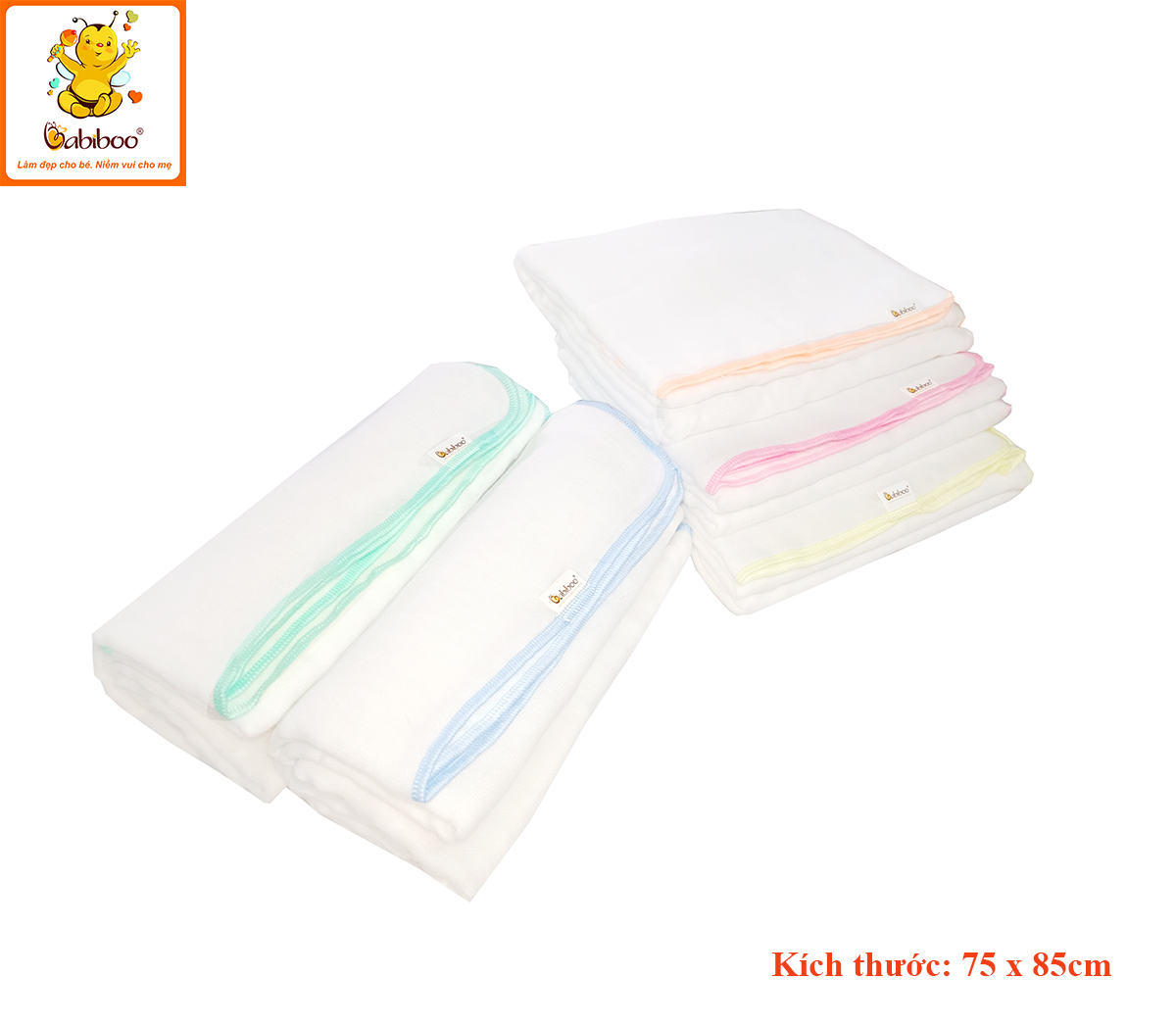 Khăn gạc Nhật tắm BABIBOO - BK04