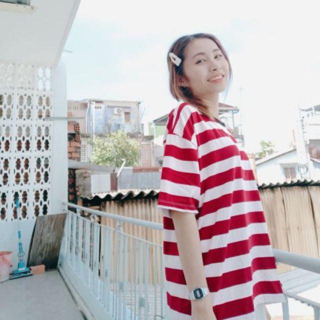 Áo thun sọc tay lỡ