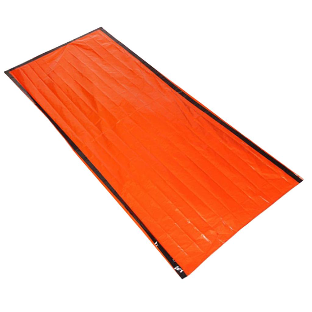 Portable Emergency Sleeping Bag Outdoor Survival Whistle Tent Blanket