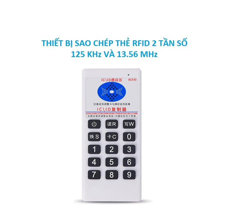 Combo thiết bi sao chép thẻ thẻ từ RFID CD05 và 10 thẻ RFID trắng sao chép được,  hỗ trợ sao chép thẻ RFID 2 tần số 125 Khz và 13.56 MHz, sao chép thẻ chung cư, thẻ thang máy, thẻ ra vào, thẻ kiểm soát truy cập - ATDTECH