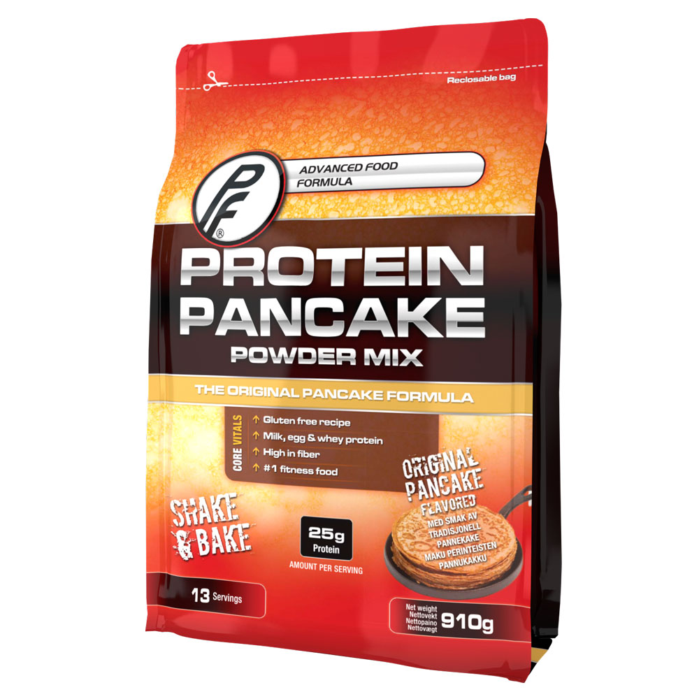 Proteinfabrikken Bột Làm Bánh Protein Pancakes Tiện Lợi, Nhập Khẩu Na Uy, Bổ Sung 25g Protein, Chất Xơ &amp; Vitamin, Túi 910G