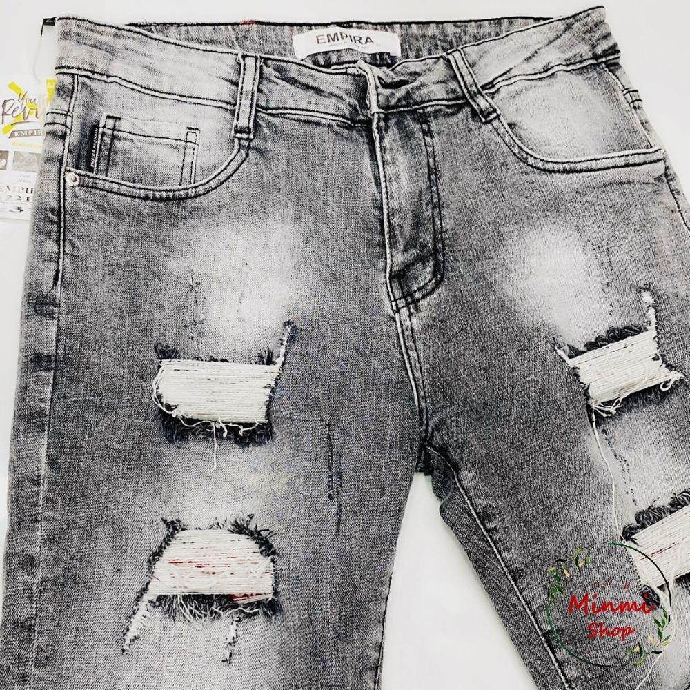 Quần Sọt Jean Nam Short Rin Rách Co Giãn Chất Lượng Hàng VNXK
