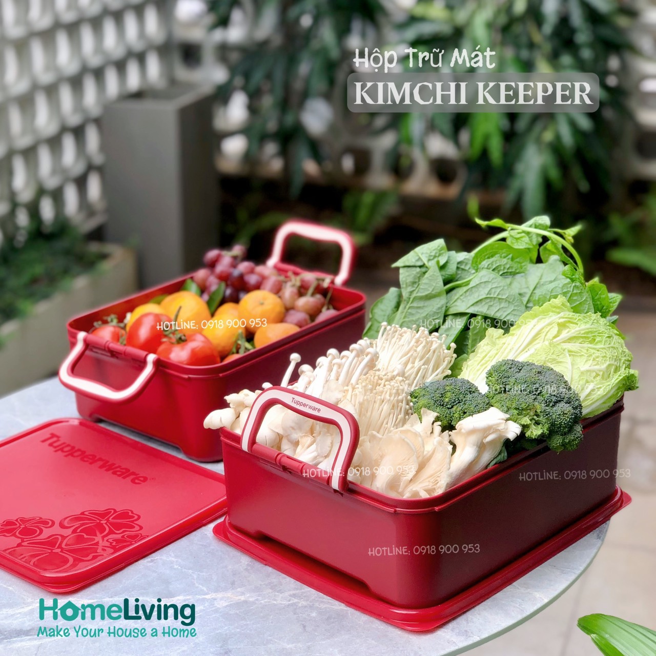 Bộ Trữ Khô & Mát Tupperware Kimchi Keeper Set 2