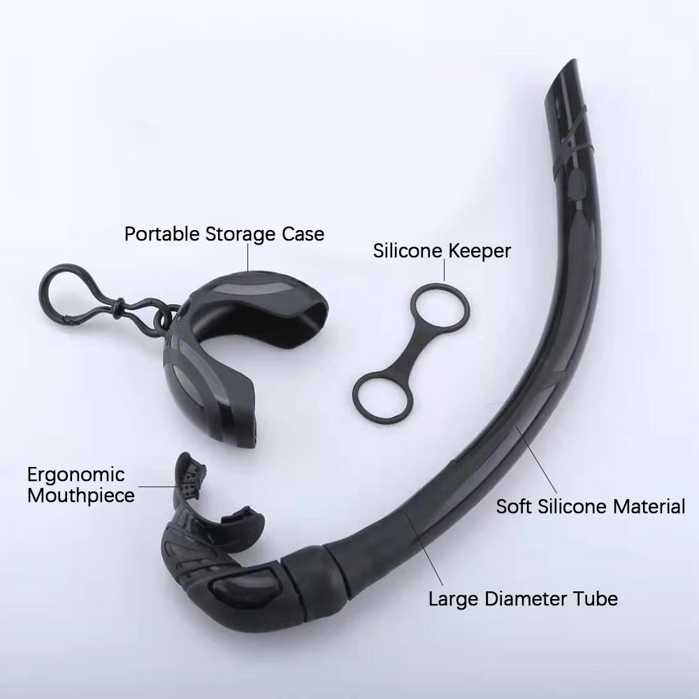 Ống thở để lặn bằng silicon có thể gập lại với hộp đựng nhỏ gọn dành cho Nam nữ