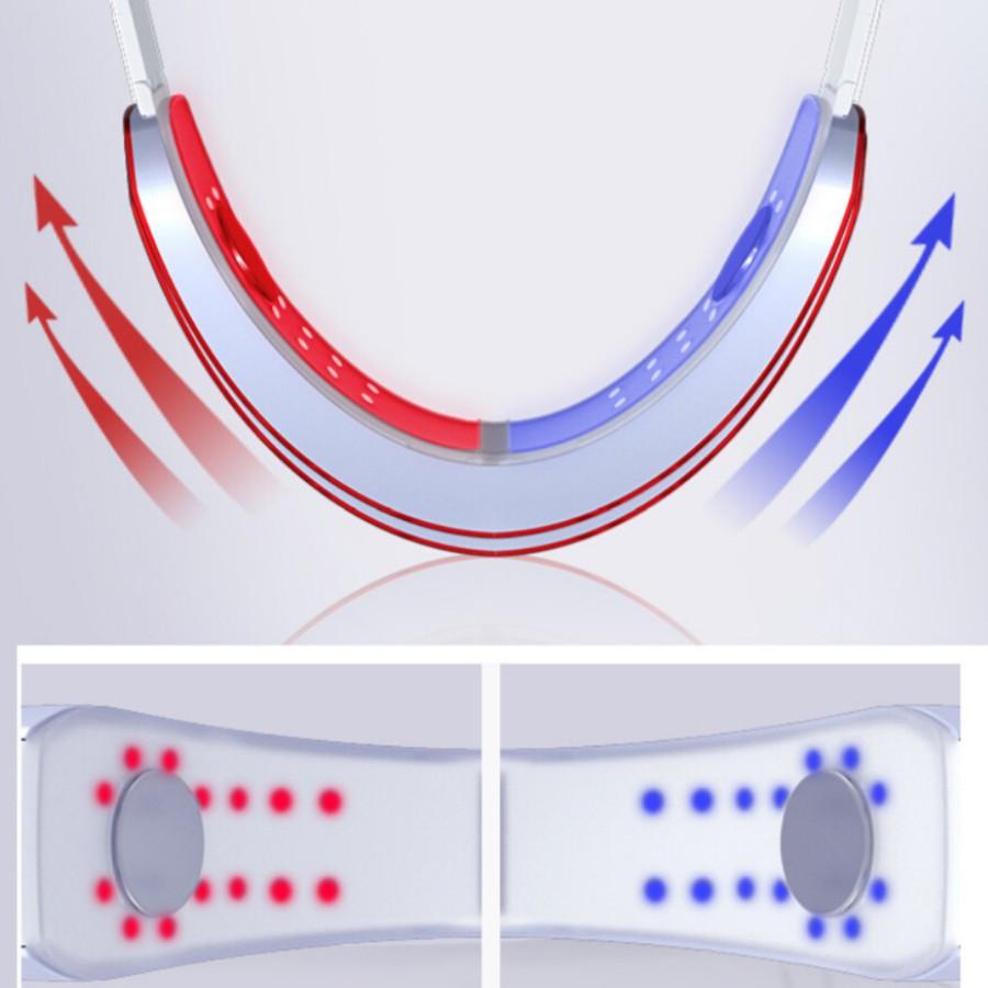 Máy Nâng Cơ Mặt, Xóa Nọng Cằm, Làm Mờ Vết Thâm Led hỗ trợ điều trị mụn V SHAPE, Công Nghệ EMS Nhật Bản