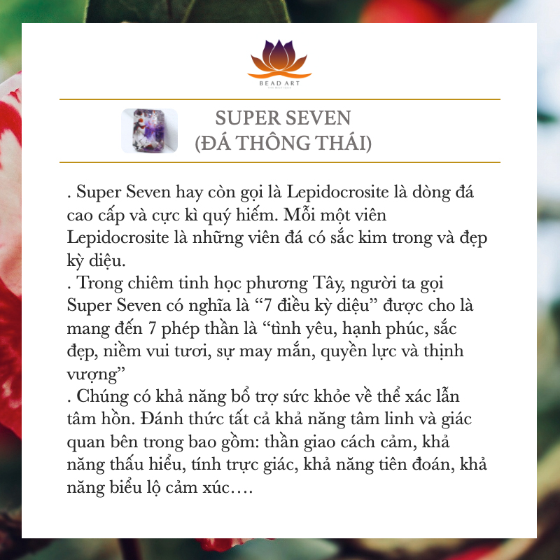 [5 Hạt/10 Hạt] 4x3MM Đá Super Seven, Đá Thông Thái Tông Trắng Vàng, Phối Vòng Tay Phong Thuỷ, Chuỗi Hạt - Bead Art